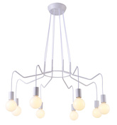 Lampa suspendata alb mat 8x40W Basso Candellux 38-71040