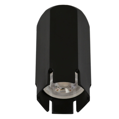 Lampa sufitowa tuba Tuba czarna natynkowa GU10 metalowa