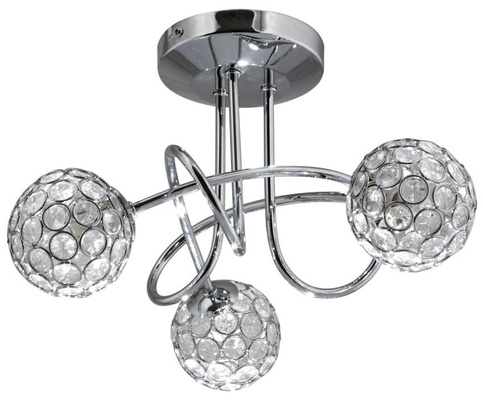 plafoniera candellux vanzare 98-85996 starlet plafond 3x40w g9 crom/transparent