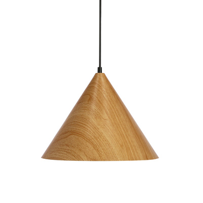DUNCA SUSPENSION 32CM E27 CHÊNE CLAIR ABAT-JOUR CLAIR
