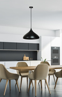 Lampe suspendue noire 42cm Viborg Ledea 50101267