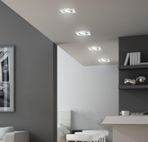 Plafoniera din sticlă transparentă cu ochi pătrat SSU-13 Candellux 2263069