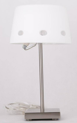 Lampe de table de bureau satin/blanc 41-70626