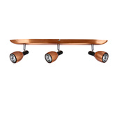 Bandă aplic 3X50W GU10 cupru CROSS 93-32782