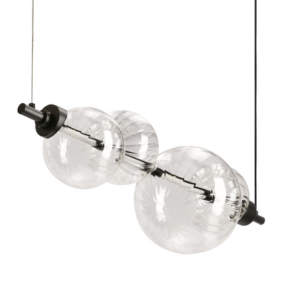 Lampa wisząca Playa szklane klosze kula 4-punktowa LED 3000K regulowana