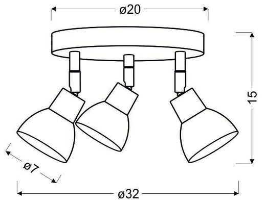 Roy 98-67678 white LED plafond ceiling lamp 3X5W