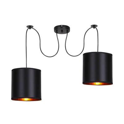 Lampa suspendata neagra 2xE27 Candida P 32-00842