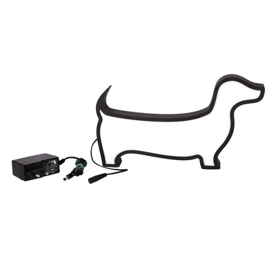 DOG LED TABLE LAMP FOR CHILDREN IQ KIDS BLACK