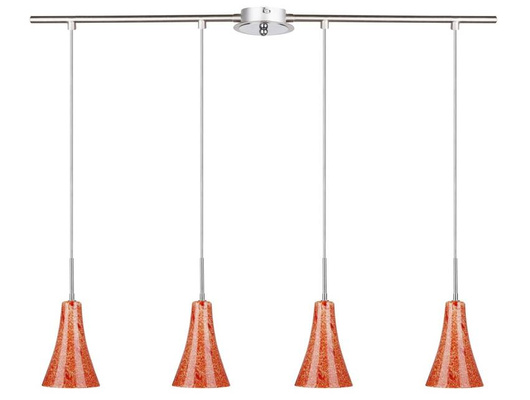Hanging ceiling lamp chrome / satin nickel 4xE14 Rufi 34-14668