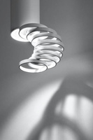 Lampa sufitowa tuba biała metalowa regulowana GU10 natynkowa