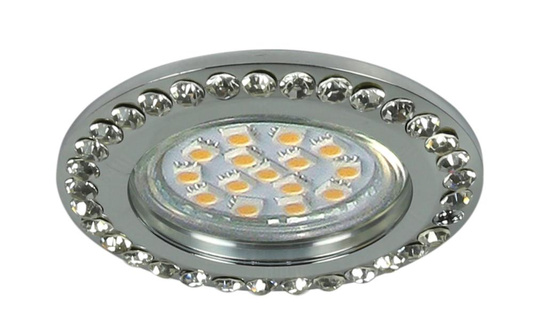 Candellux Soc-01 Ch Gu10 Plafonnier 50W 230V Plafonnier Fixe Rond Fonte