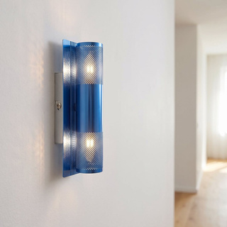 Applique murale applique bleue 2x40W Emu 91-07837
