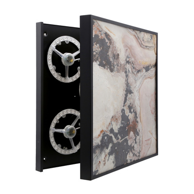 Luxan Lampa sufitowa 59x59 czarny 90w led 4000k led autumn rustic