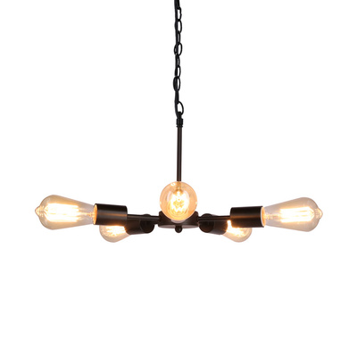 Suspensie Sparta neagra 5X60W E27 35-09388