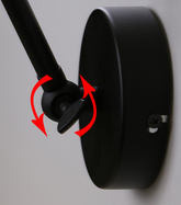 Fundo lamp sconce black+gold 1X40 E27 black shade 21-05908