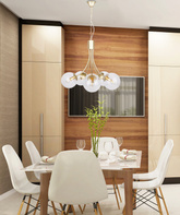 Lustre doré 5xE14 60cm Dani 35-79275