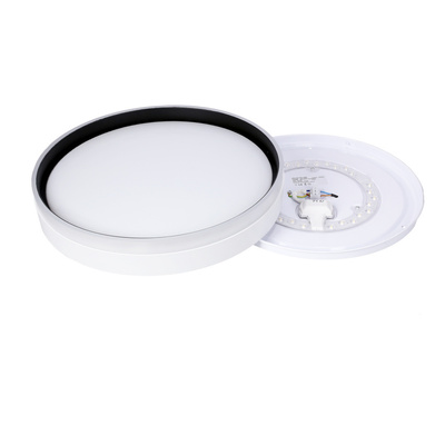 Florida Deckenleuchte weiß + schwarzer Plafond 24 W LED 39 cm weißer Schirm