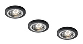 Set of Three Candellux Ss-15 Black Without Bulbs