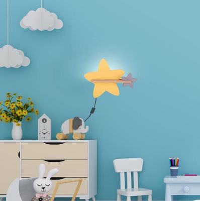 Applique murale 5W IQ Kids avec câble et prise Star Candellux 21-75734