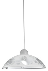 Lampa wisząca Beris szklana pojedyncza z kloszem nad stół E27 do kuchni