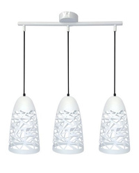 Suspension blanche 3xE27 59cm SABRIN 33-54876