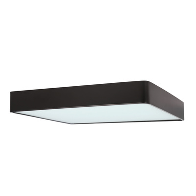 LED ceiling light QUATTRO black square with glass shade minimalist ceiling lamp
