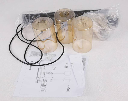 Suspension noir / bande marron 3xE27 Bistro 33-00545