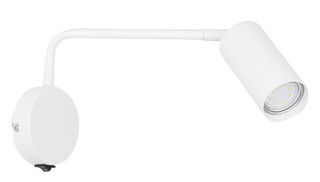 Weiße bewegliche Wandleuchte mit Schalter 1xGU10 Tina 21-76823