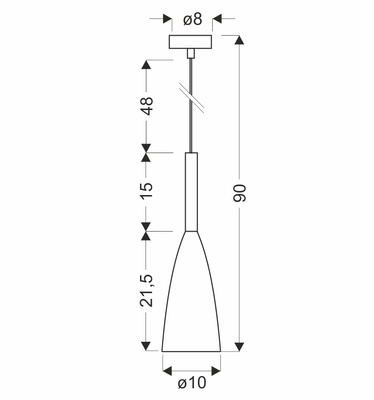 Lampa wisząca czarna + drewno Trosa Ledea 50101264