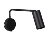 Applique murale mobile noire avec interrupteur Tina 21-76830