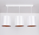 Lampa wisząca biała listwa 3xE27 Atlanta 33-00651