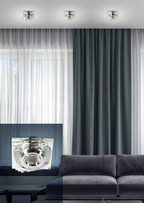 Plafonnier LED 3W verre carré SS-32 Candellux 2228808