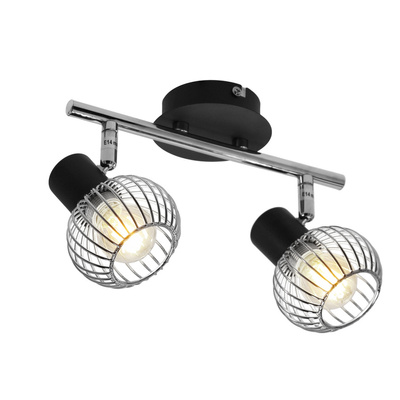 Wandleuchte candellux oslo 92-61843 e14 schwarz/chrom