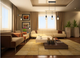 Lampe suspendue noir + bois 3x60W Izzy 33-78063