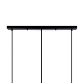 Pompei Hängelampe schwarz 3X40W E27 weißer Schirm 33-09609