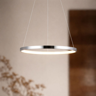 Hängelampe LED 18W Ring rund 29cm Chrom Lune 31-64592
