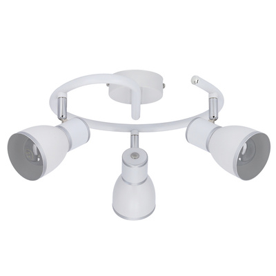 Lampa sufitowa biała/chrom spirala 3xE14 Fido 98-63380