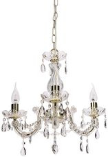 Gold crystal chandelier 3xE14 Maria Teresa 33-94639