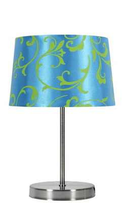 Table lamp blue/chrome Arosa 41-55873