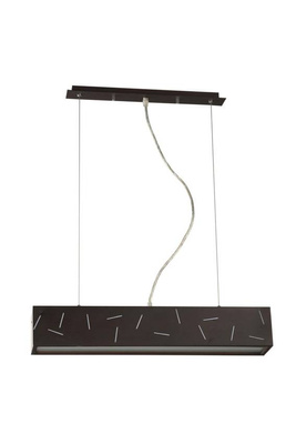 Plafonnier Candellux 31-50451 faisceau de bureau 14W T5 métal wengé 600X100X1125MM