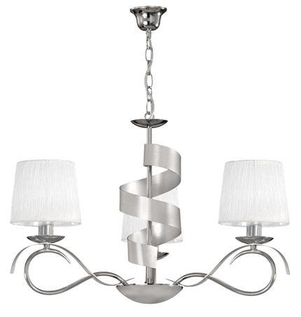 Ceiling lamp chrome chandelier 3x40W E14 Denis Candellux 33-23414