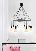 Lampa suspendata carna mat 8xE27 cu doua circuite Alto 38-70951