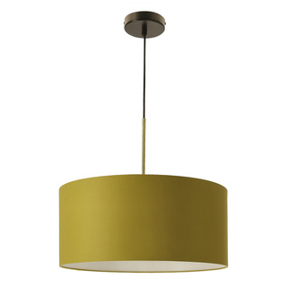 Lampa wisząca Vanti z abażurem pojedyncza do salonu limonkowa E27