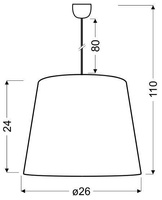 Plafoniera Candellux Tiger 31-94448 E27 auriu