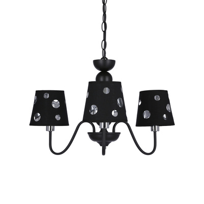 Żyrandol czarny lampa wisząca 3xE14 Batley Ledea 50203105