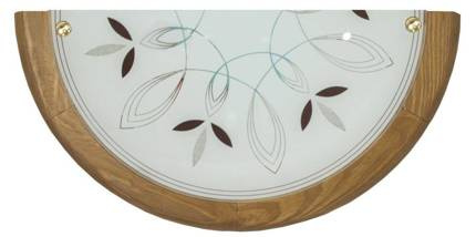 Applique murale en bois de chêne à demi-plafond Rustica 11-12760