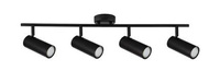 Lampa czarna ścienna/sufitowa spot 4x15W Colly 94-01641