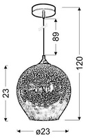 Candellux Galactic 31-51295 E27 3D ceiling lamp