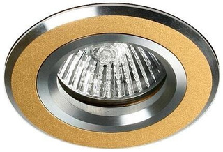 Plafonnier en aluminium satiné doré SA-04 2210545