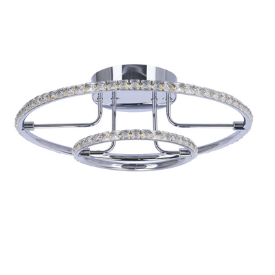 Round ceiling lamp LED chrome plafond 36W 3000K Adel Candellux 98-69634